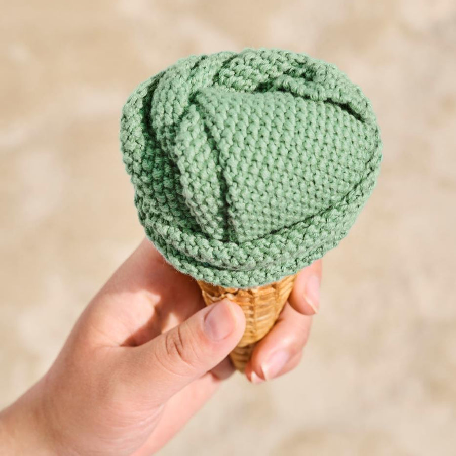 IB Laursen Dish Cloth Mynte Wasabi Knitted 100% Cotton