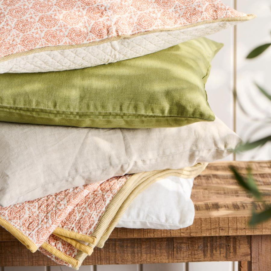 IB Laursen Cushion Linen Herbal Green 50cm x 50cm