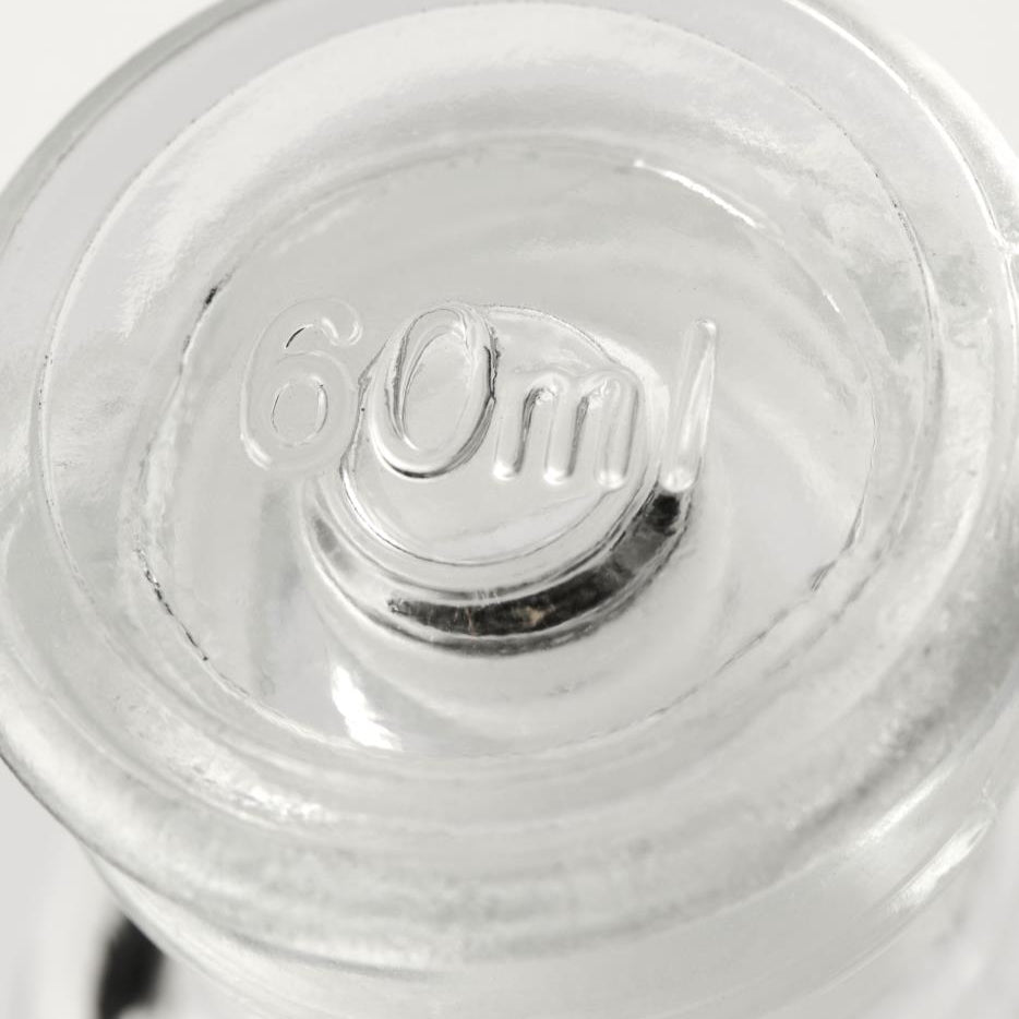 Pharmacy glass w/glass lid 60 ml