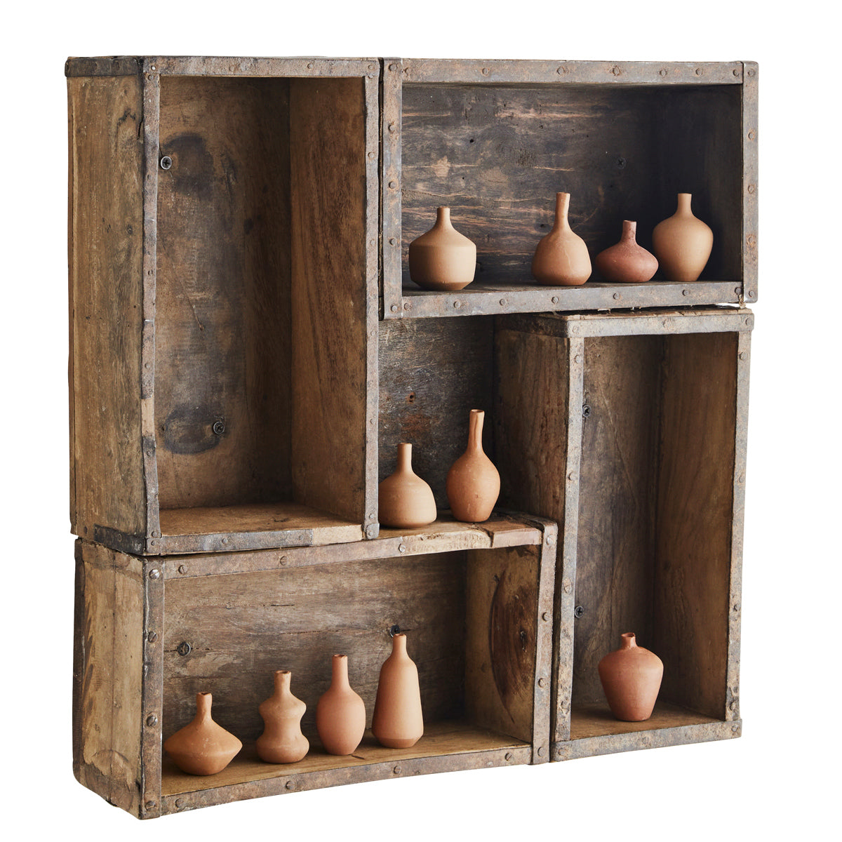 Madam Stoltz Re-Used Wooden Brick Mould Shelf