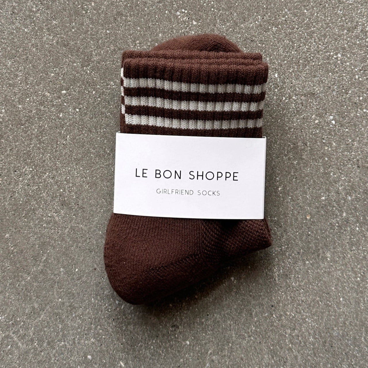Le Bon Shoppe Girlfriend Socks: Mahogany