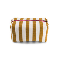 Thumbnail for VIC TOILETRY BAG STRPES CARAMEL: CARAMEL AND ECRU / STRIPES / L13*W26*H12