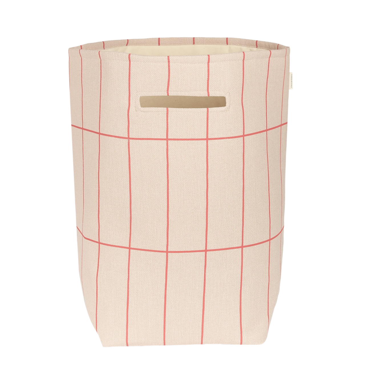 Large storage basket Vibes Pink Red Grid
