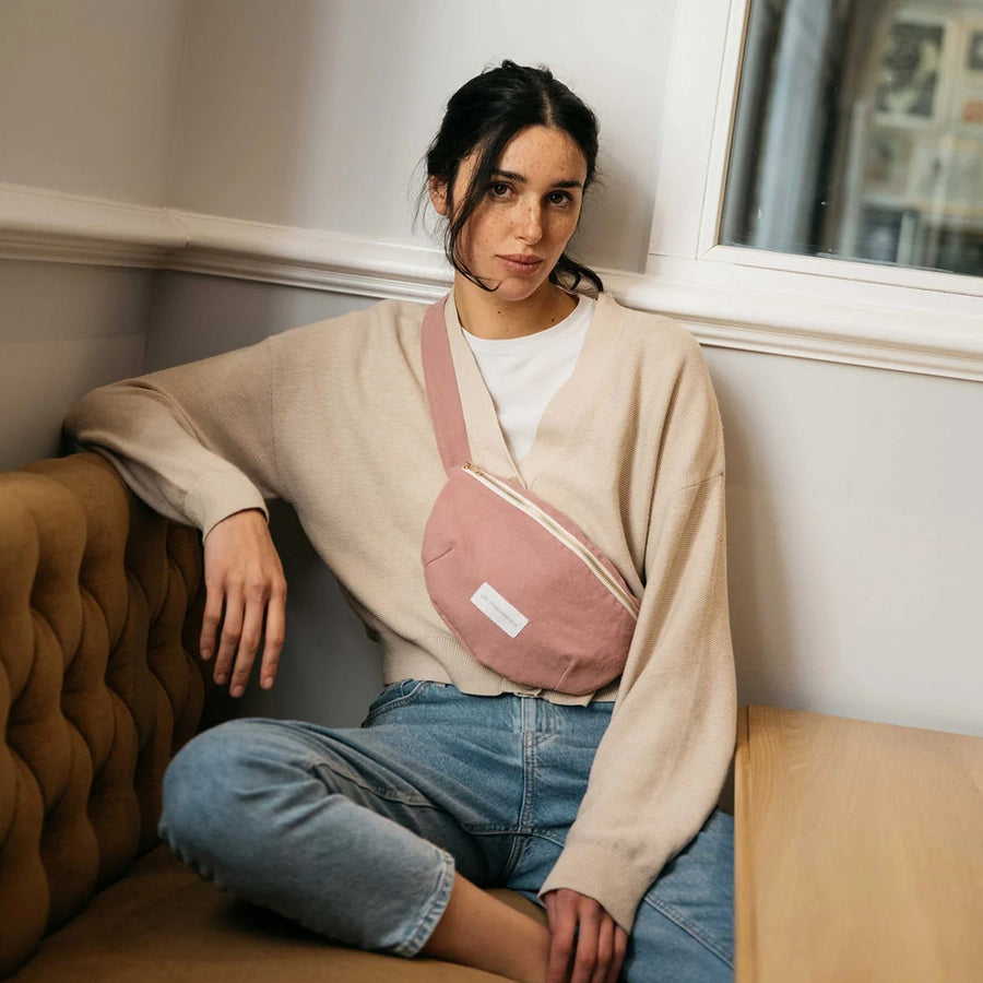 Banana Bag in Organic Rosewood Cotton Canvas