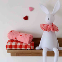 Thumbnail for BIANCA SWADDLE GINGHAM TOMATO: VICHY / L 110*110