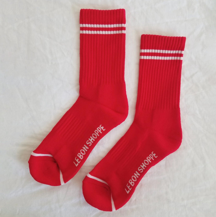 Boyfriend Socks: Red