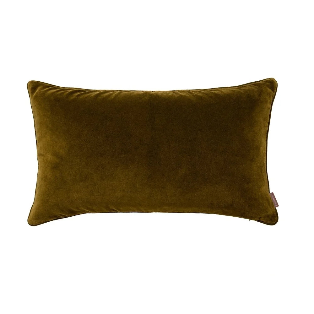 Velvet Soft Gable Cushion - Mustard