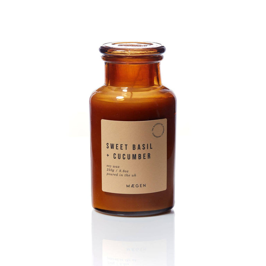 MÆGEN Alchemist Candle - Sweet Basil & Cucumber: 250g - 8.8oz
