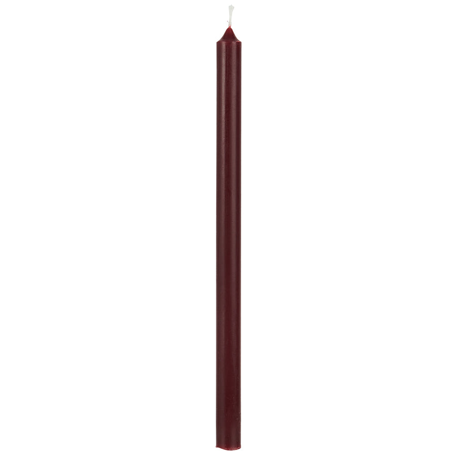 Taper Candle Burgundy Ø:1.3 H:20