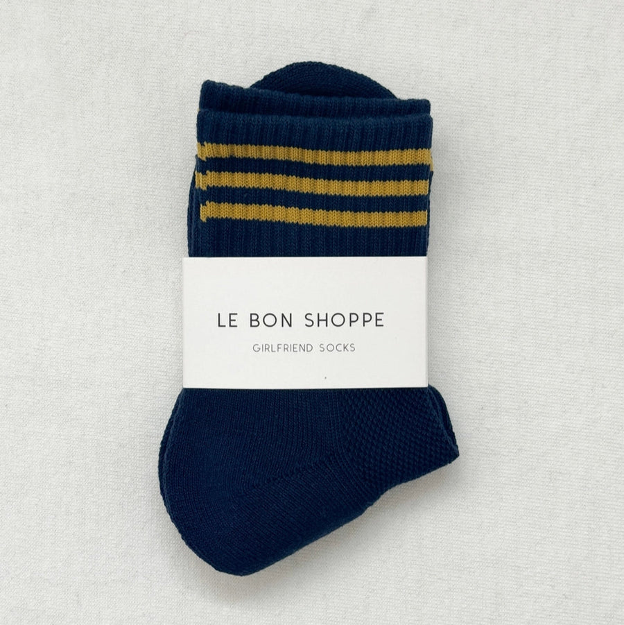 Girlfriend Socks: Navy