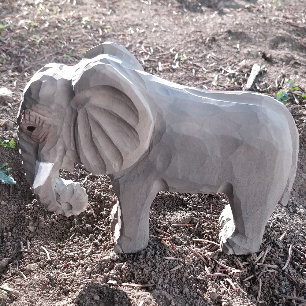 Wudimals® Wooden Elephant Animal Toy