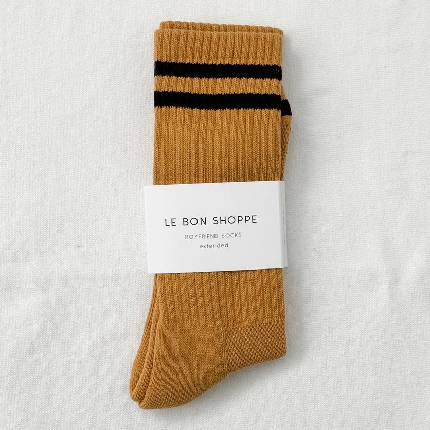 Le Bon Shop Extended Boyfriend Socks: Biscotti