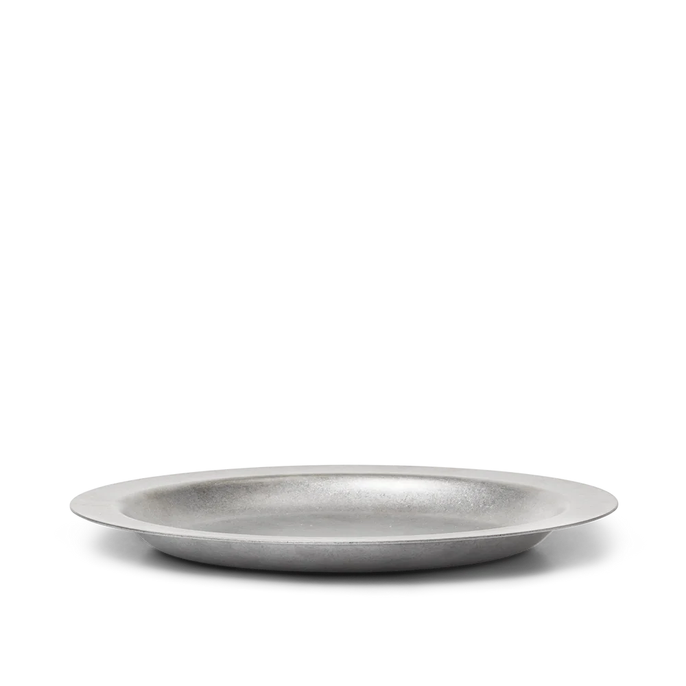 Tumbled Plate - Stainless Steel