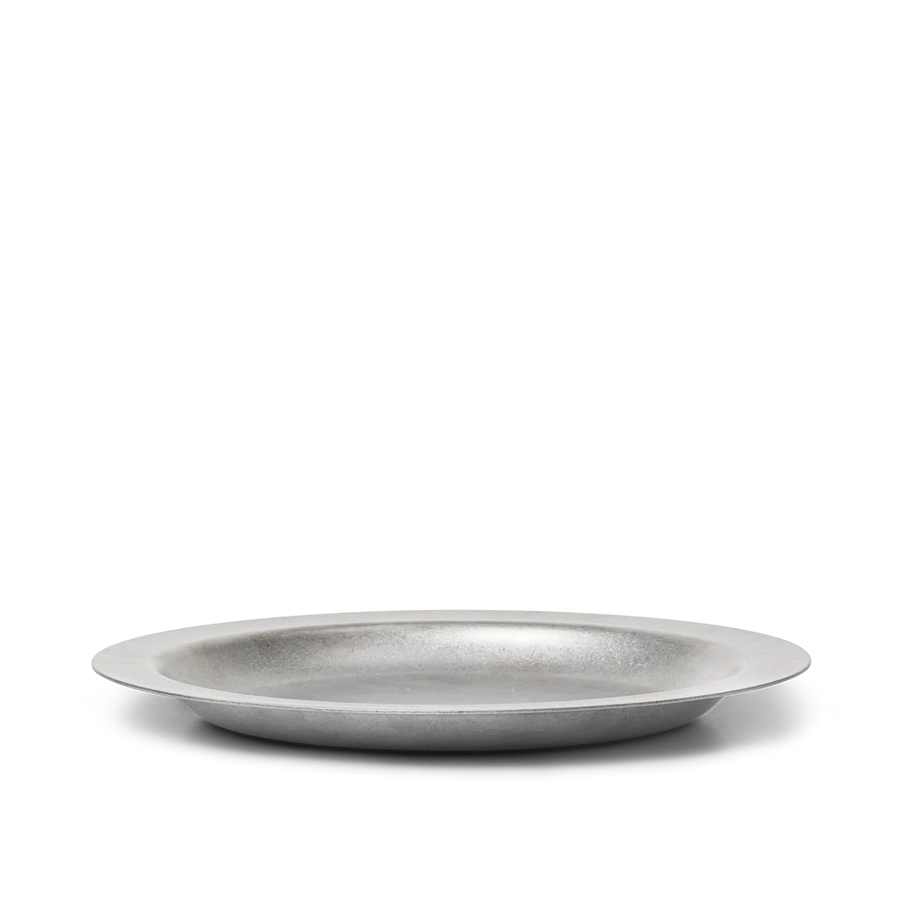 Tumbled Plate - Stainless Steel