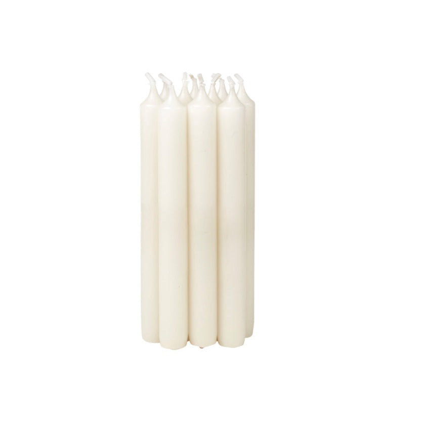 Soft Taper Candle (set of 10) 22mm diameter Antique White