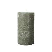 Thumbnail for Church Pillar Candle Grape Leaf Green - Ø10 x H18 cm