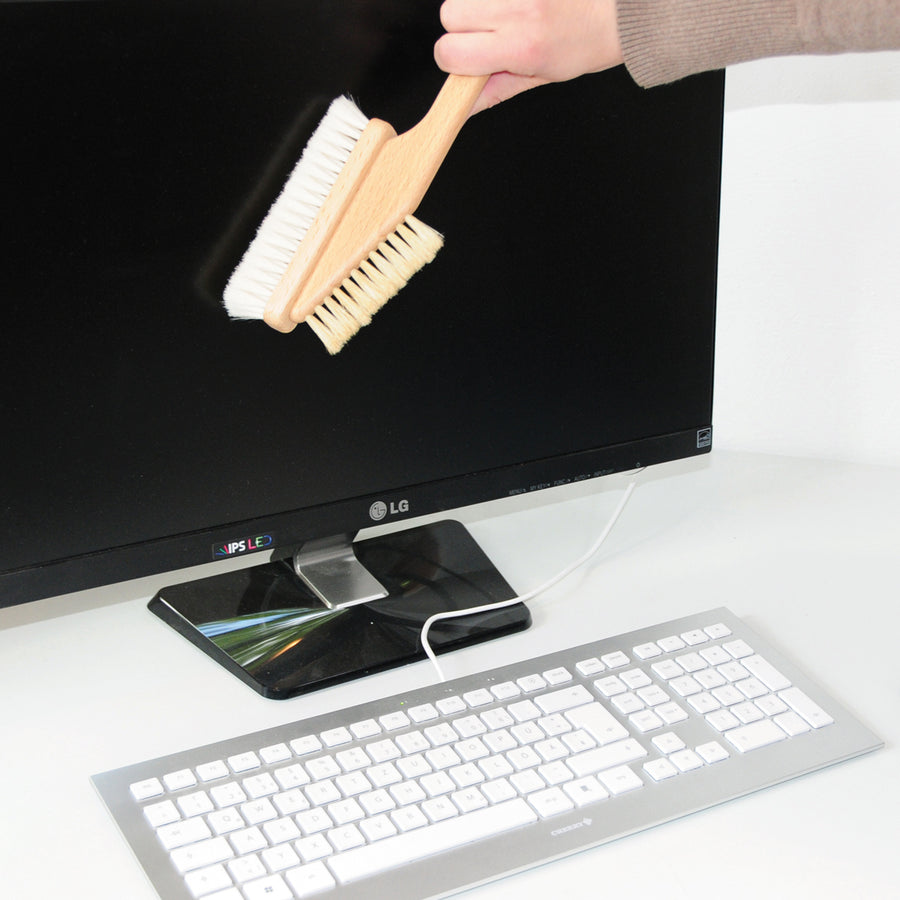 Man Using Brush On Computer Computer Brush – Folk Interiors
