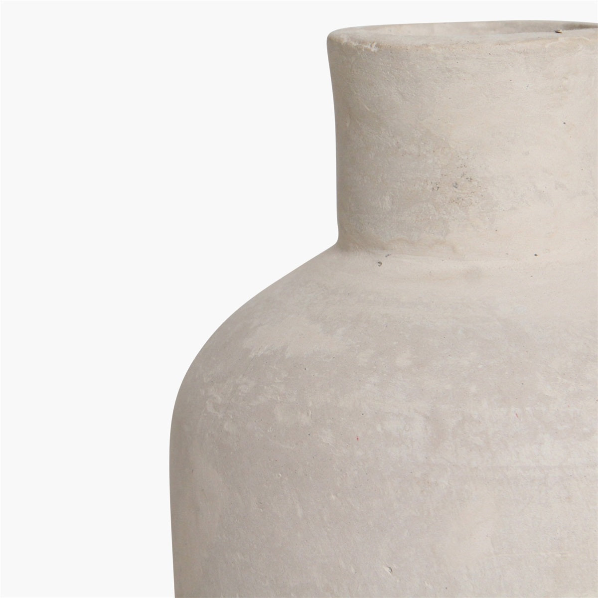 Raw Materials Chalk Vase Kolayat White Papermache and Chalkpowder