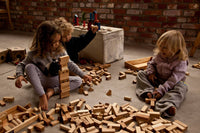 Thumbnail for Wooden Blocks In Tray - 54 Pcs Natural