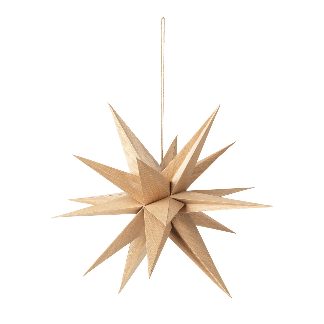 Broste Copenhagen Deco Star Venus Wood Natural Ø55 cm