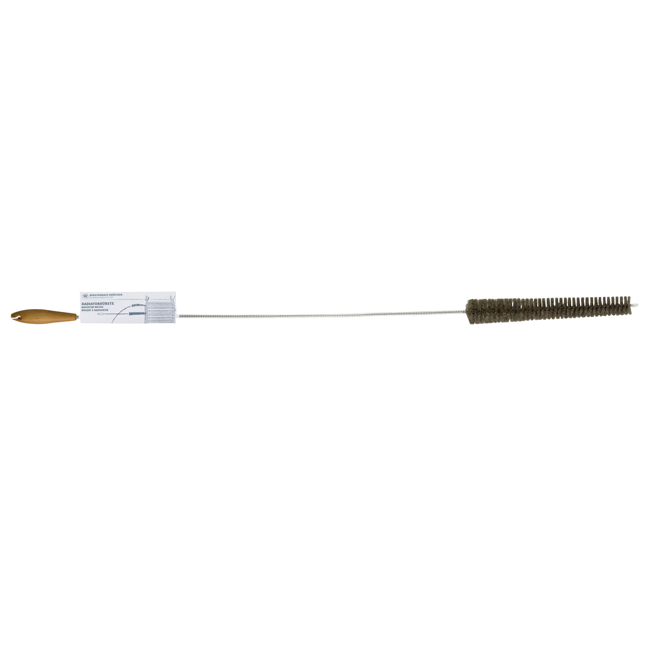 Radiator Dust Brush - Dark Goat Hair