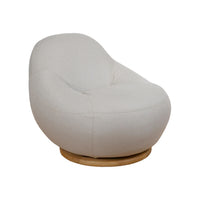Thumbnail for Gem Lounge Chair with Teak Swivel : Sand Airtouch