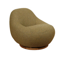 Thumbnail for Gem Lounge Chair with Teak Swivel : Turmeric Yellow