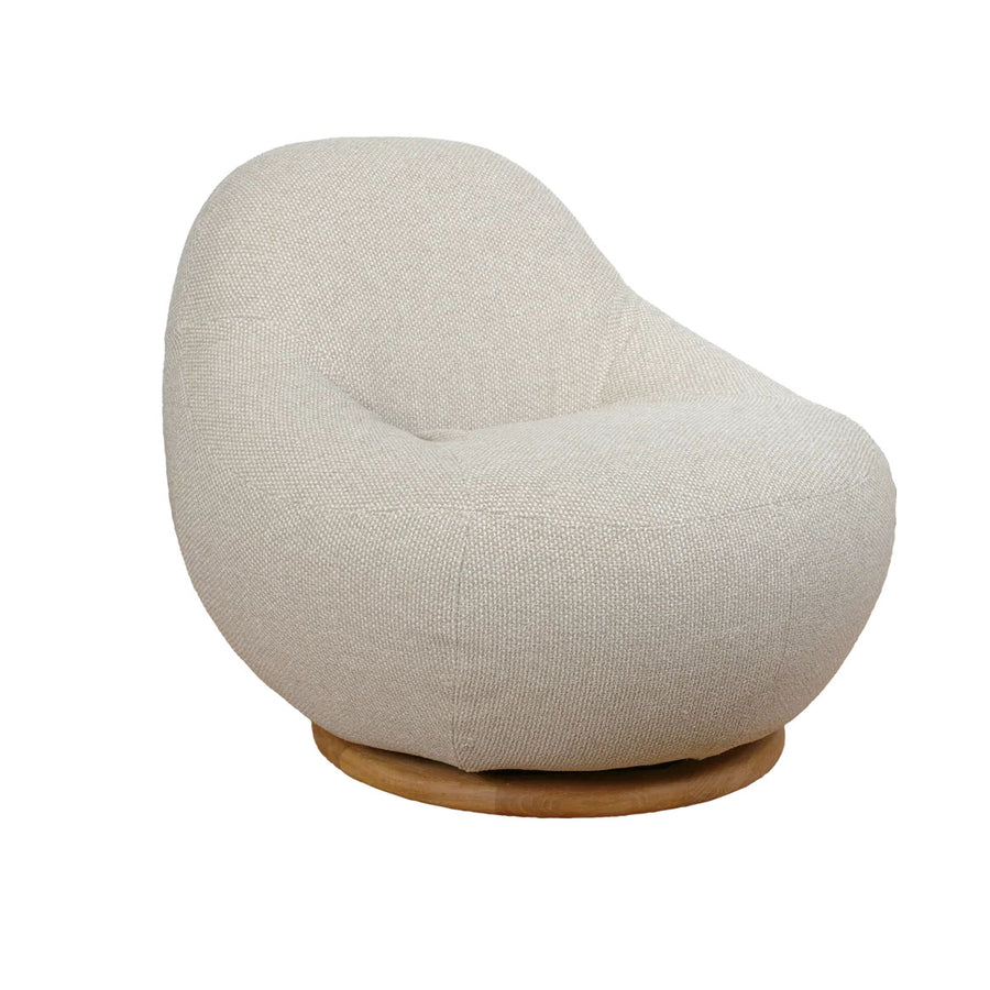 Gem Lounge Chair with Teak Swivel : Desert Sand