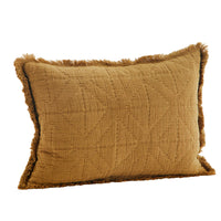 Thumbnail for Embroidered Cushion Cover Hazelnut