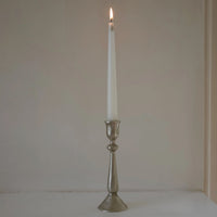 Thumbnail for MeanWhile Antique Silver Hammered Candlestick Medium (in Cotton bag)