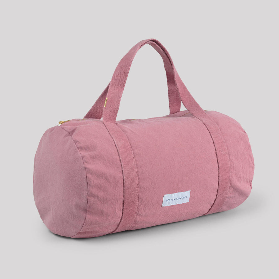 Mini bowling bag in organic cotton canvas Rosewood