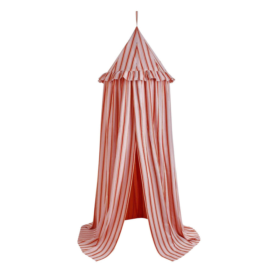 Pink cherry pop stripe canopy