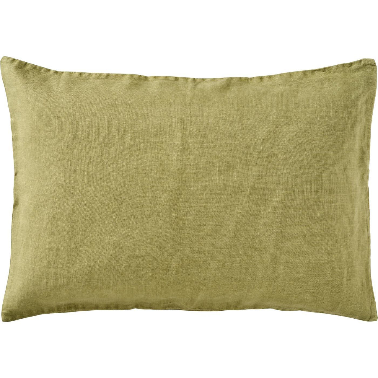 IB Laursen Cushion Herbal Green Linen 60 x 40cm feather filled