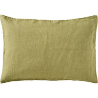 Thumbnail for IB Laursen Cushion Herbal Green Linen 60 x 40cm feather filled