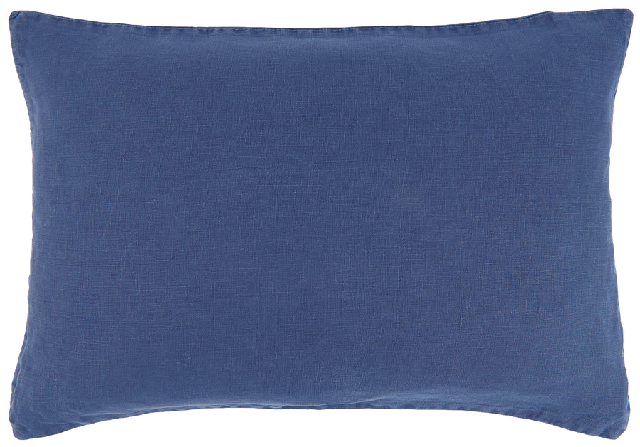 Cushion Cover Indigo Linen 60 x 40 cm