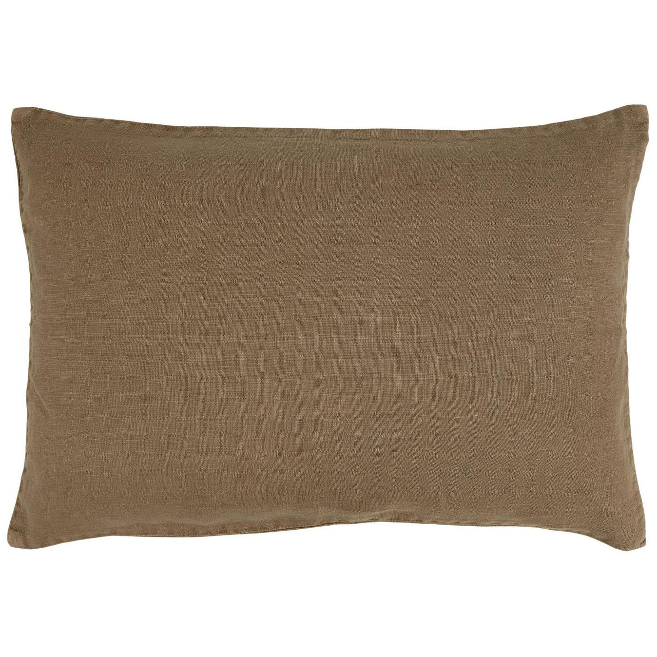 IB Laursen Cushion Chocolate Linen 60 x 40cm feather filled