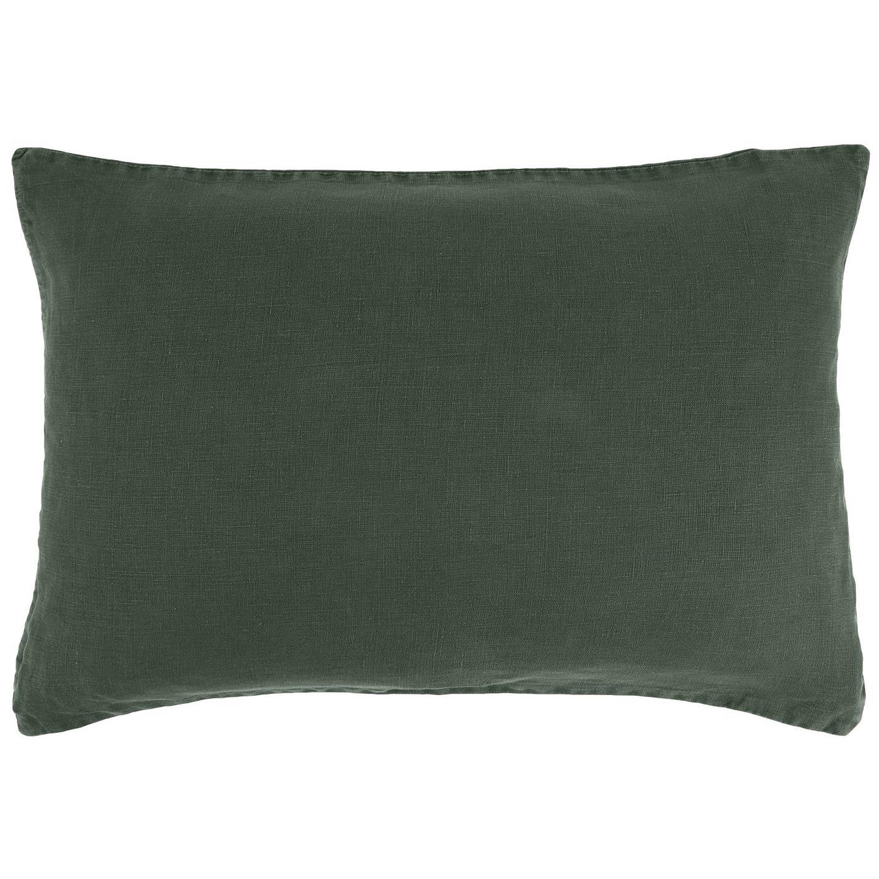 IB Laursen Cushion Myrtle Green Linen 60 x 40cm feather filled