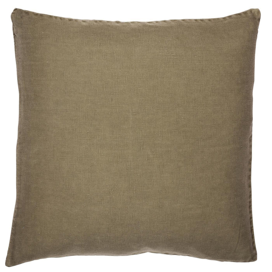 Cushion Linen Olive 50cm x 50cm