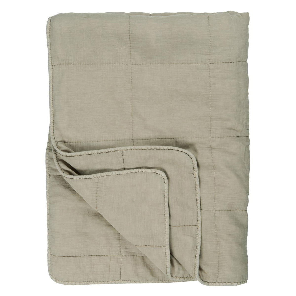 IB Laursen Vintage Quilt Bedspread Fog 6208-44