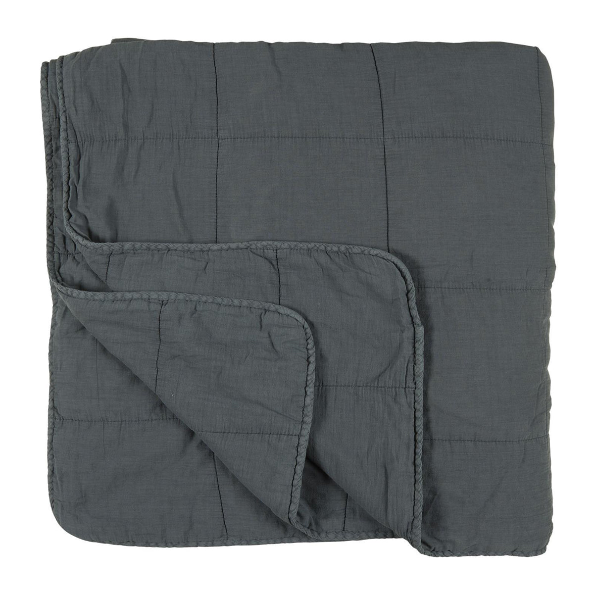 IB Laursen Vintage Quilt Bedspread Double Historical Blue 6209-69