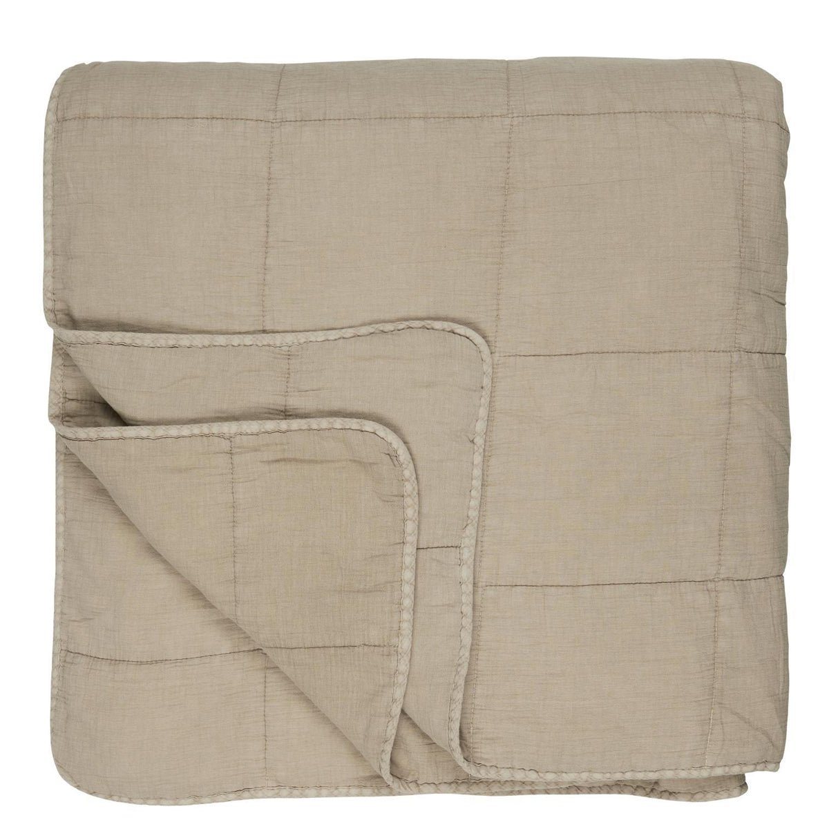 Vintage Quilt Bedspread Double Linen
