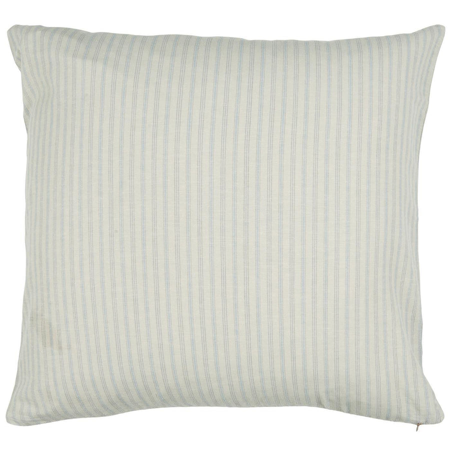 Cushion Cover Natural W/Light Blue Stripes