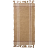 Thumbnail for Floor Runner Cream and Beige w/Red Stripes