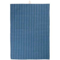 Thumbnail for Tea Towel Samuel Dark Blue w/Thin Natural Stripes