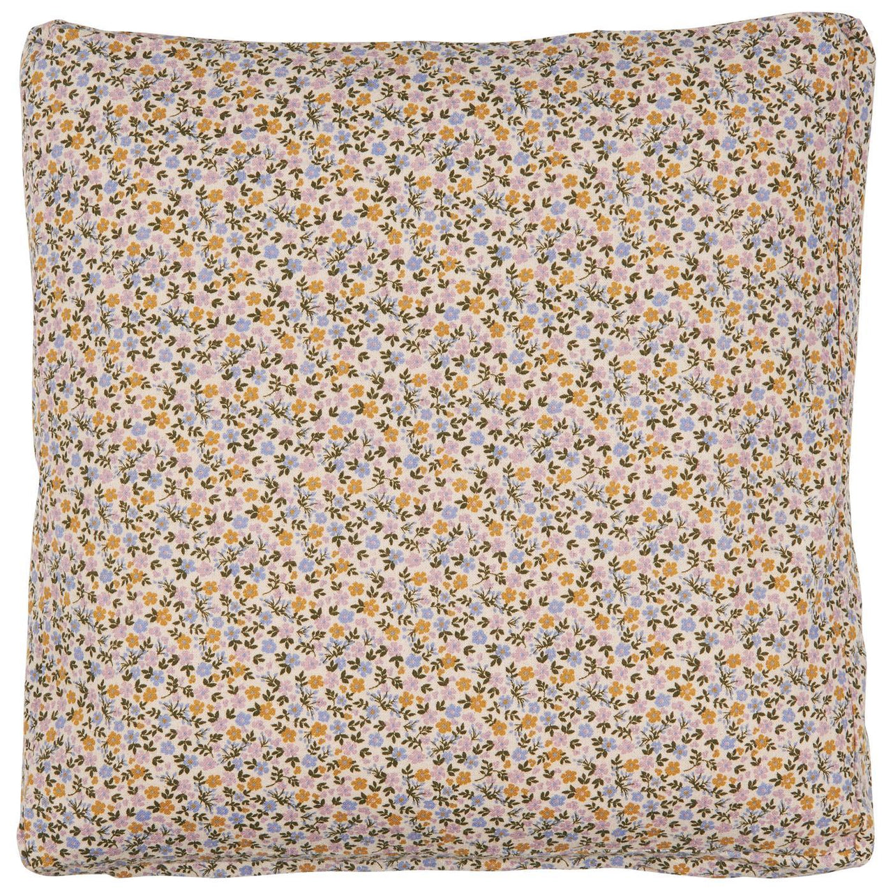 Box Cushion Cover Line w/multicoloured Small Flowers