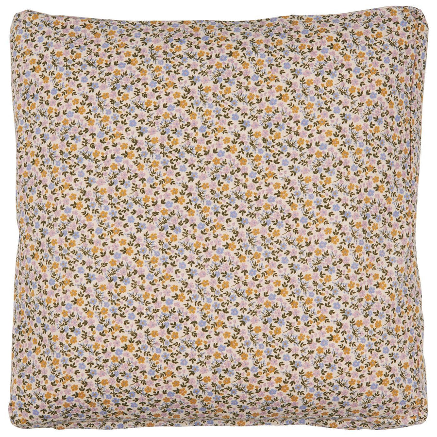 Box Cushion Cover Line w/multicoloured Small Flowers