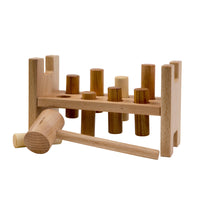 Thumbnail for Pound-A-Peg Montessori  toy Natural