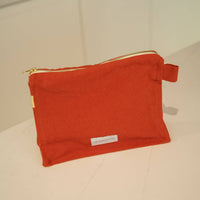 Thumbnail for Organic Cotton Canvas Toiletry Bag in Flamboyant Orange
