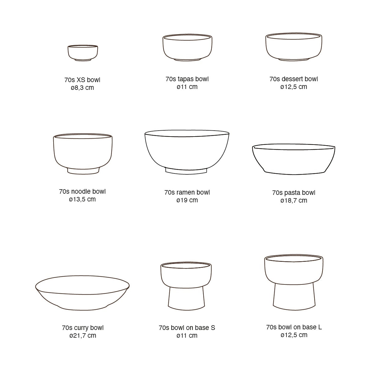 70s Ceramics: Ramen Bowl Verge, Set of 2