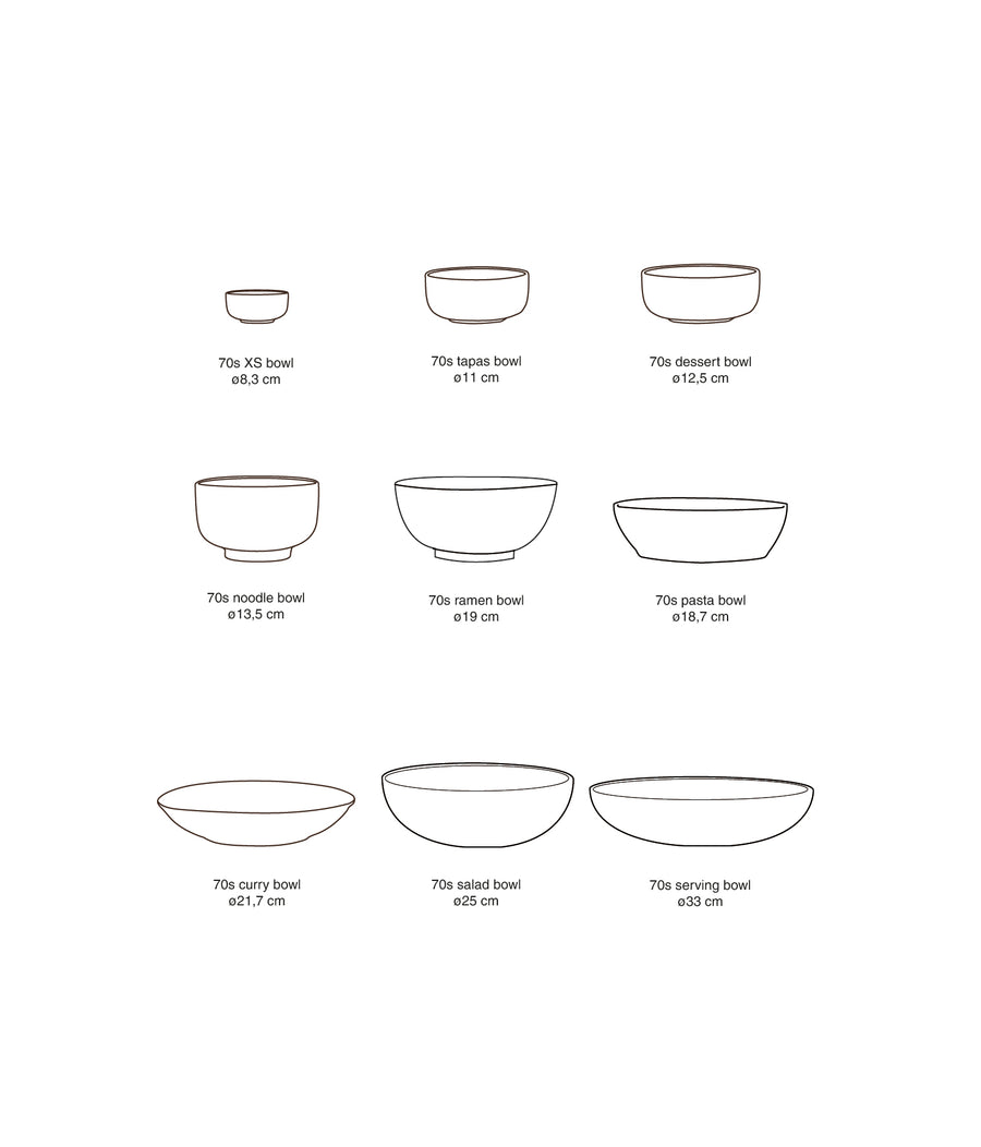 Pre-order 70s Ceramics: Pasta Bowls Custard, Set of 2